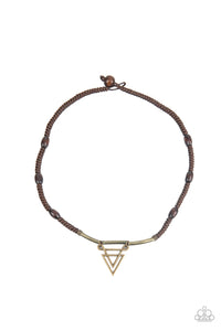 Arrowed Admiral - Brass Men Necklace