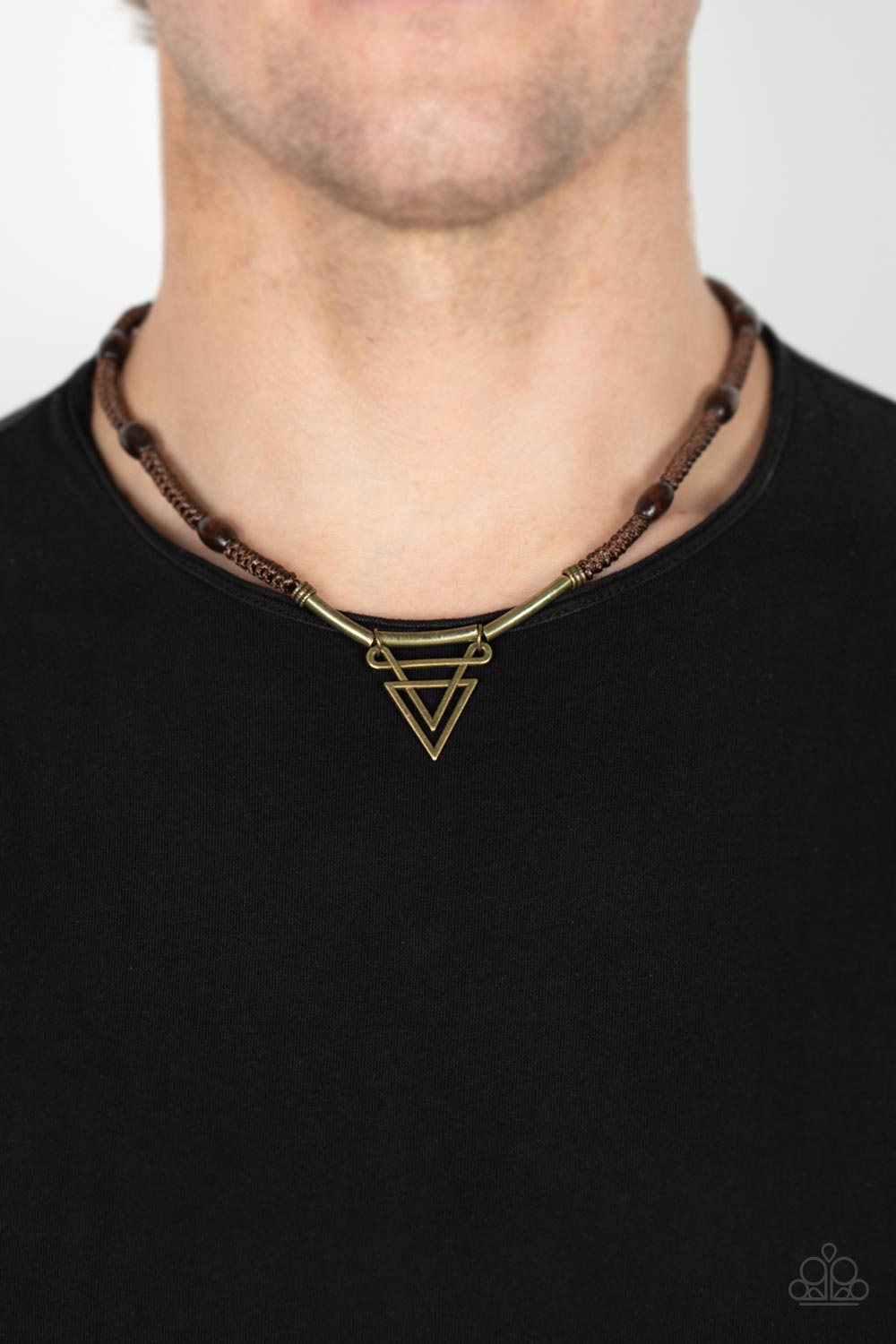 Arrowed Admiral - Brass Men Necklace