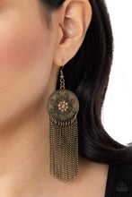 Load image into Gallery viewer, Fringe Control - Brass Earring - NEW RELEASE

