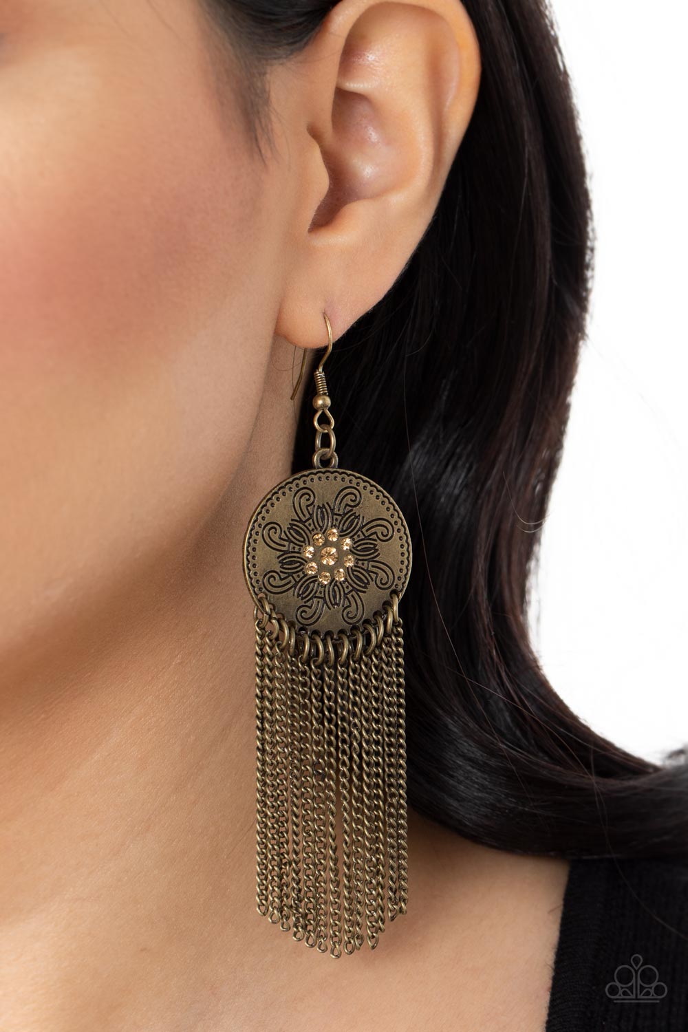 Fringe Control - Brass Earring - NEW RELEASE