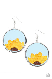 Sun-Kissed Sunflowers - Blue Sunflower Earring - NEW RELEASE