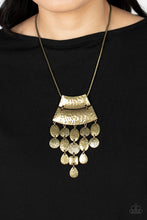 Load image into Gallery viewer, Totem Trek - Brass Necklace - NEW RELEASE
