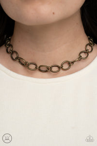 90's Nostalgia - Brass Choker Necklace - NEW RELEASE