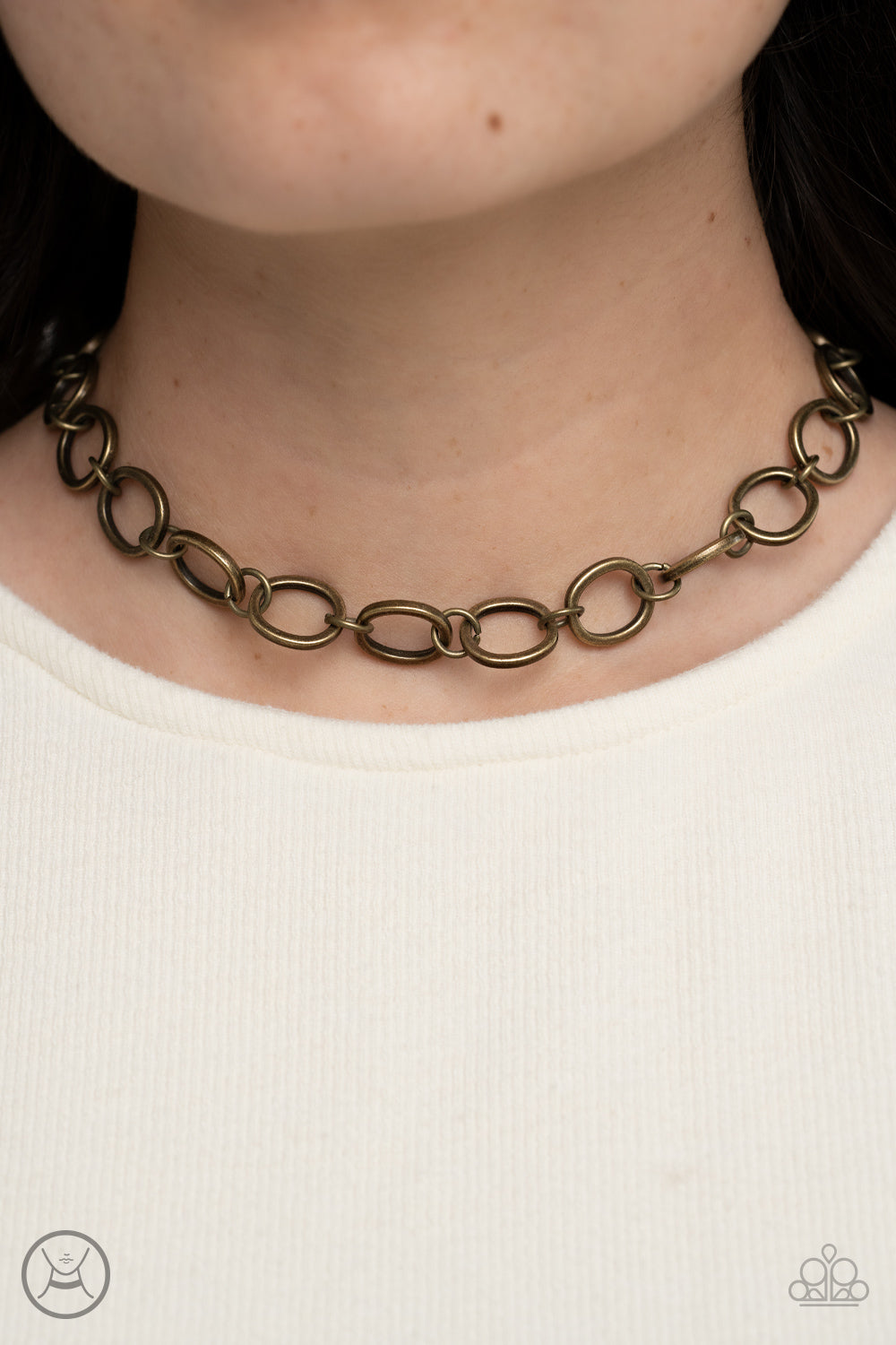 90's Nostalgia - Brass Choker Necklace - NEW RELEASE