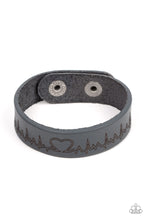Load image into Gallery viewer, Haute Heartbeat - Silver Heart Beat Snap Bracelet - NEW RELEASE
