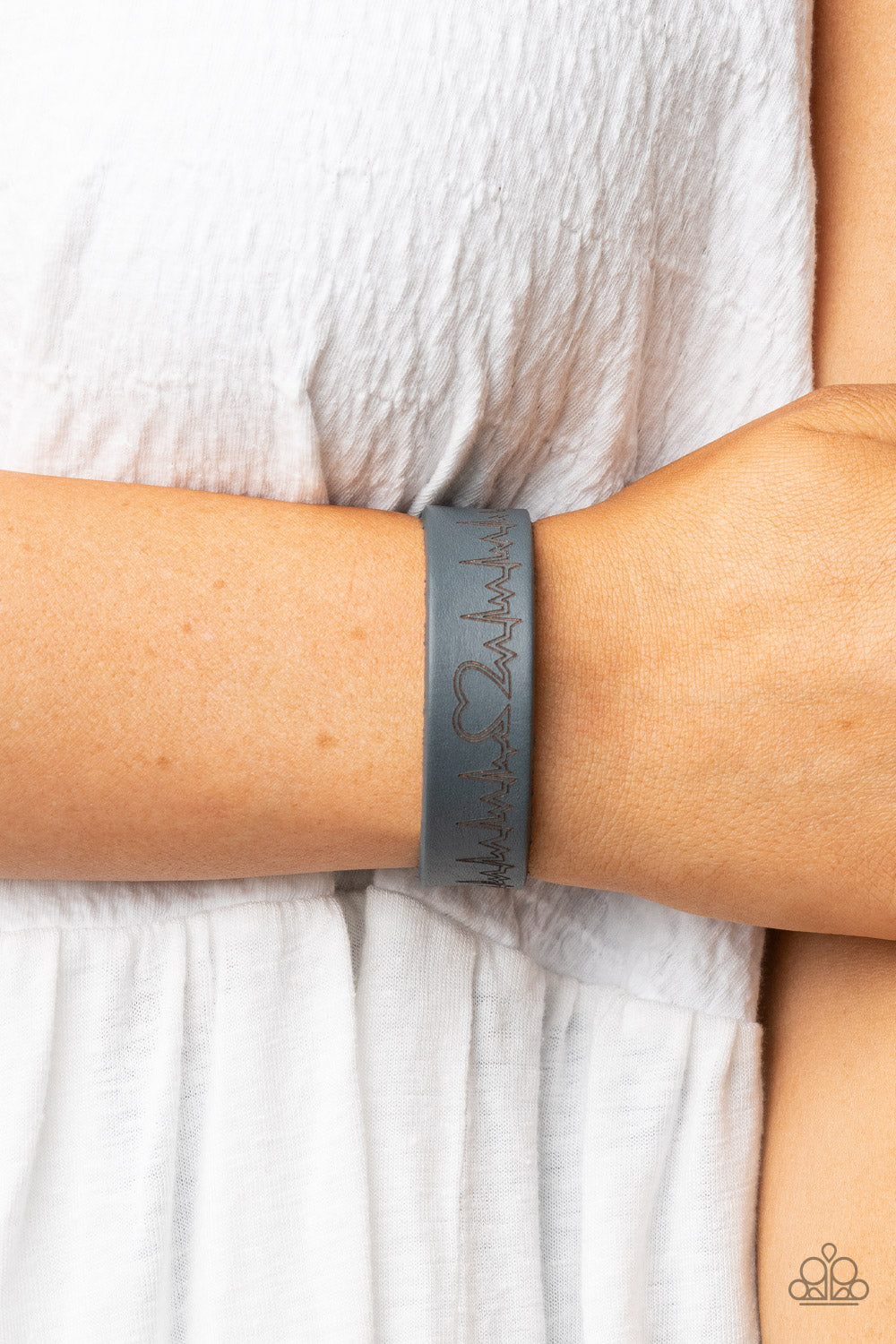 Haute Heartbeat - Silver Heart Beat Snap Bracelet - NEW RELEASE