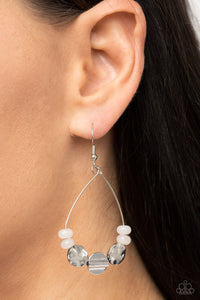 Tigris Treasure - White Convention Earrings - NEW RELEASE