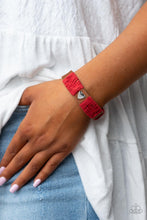 Load image into Gallery viewer, Lusting for Wanderlust - Red Snap Bracelet - NEW RELEASE
