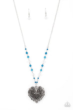 Load image into Gallery viewer, Doting Devotion - Blue Heart Necklace - NEW RELEASE
