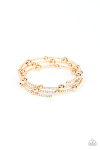 Spontaneous Shimmer - Gold Wrap Bracelet - NEW RELEASE