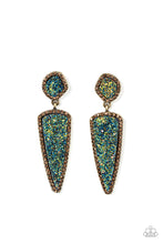 Load image into Gallery viewer, Druzy Desire - Brass Druzy Earring - NEW RELEASE
