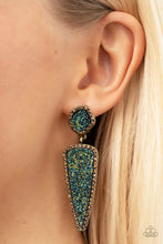 Load image into Gallery viewer, Druzy Desire - Brass Druzy Earring - NEW RELEASE
