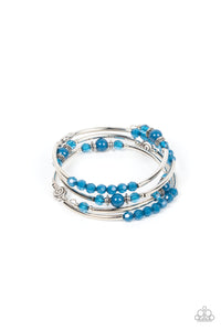 Whimsically Whirly - Blue Coil Bracelet - NEW RELEASE