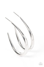 Load image into Gallery viewer, CURVE Your Appetite - Silver Hoop Earring - NEW RELEASE
