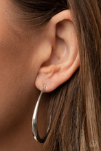 Load image into Gallery viewer, CURVE Your Appetite - Silver Hoop Earring - NEW RELEASE
