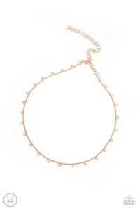 Cupids Cutest Valentine - Rose Gold Heart Choker - NEW RELEASE
