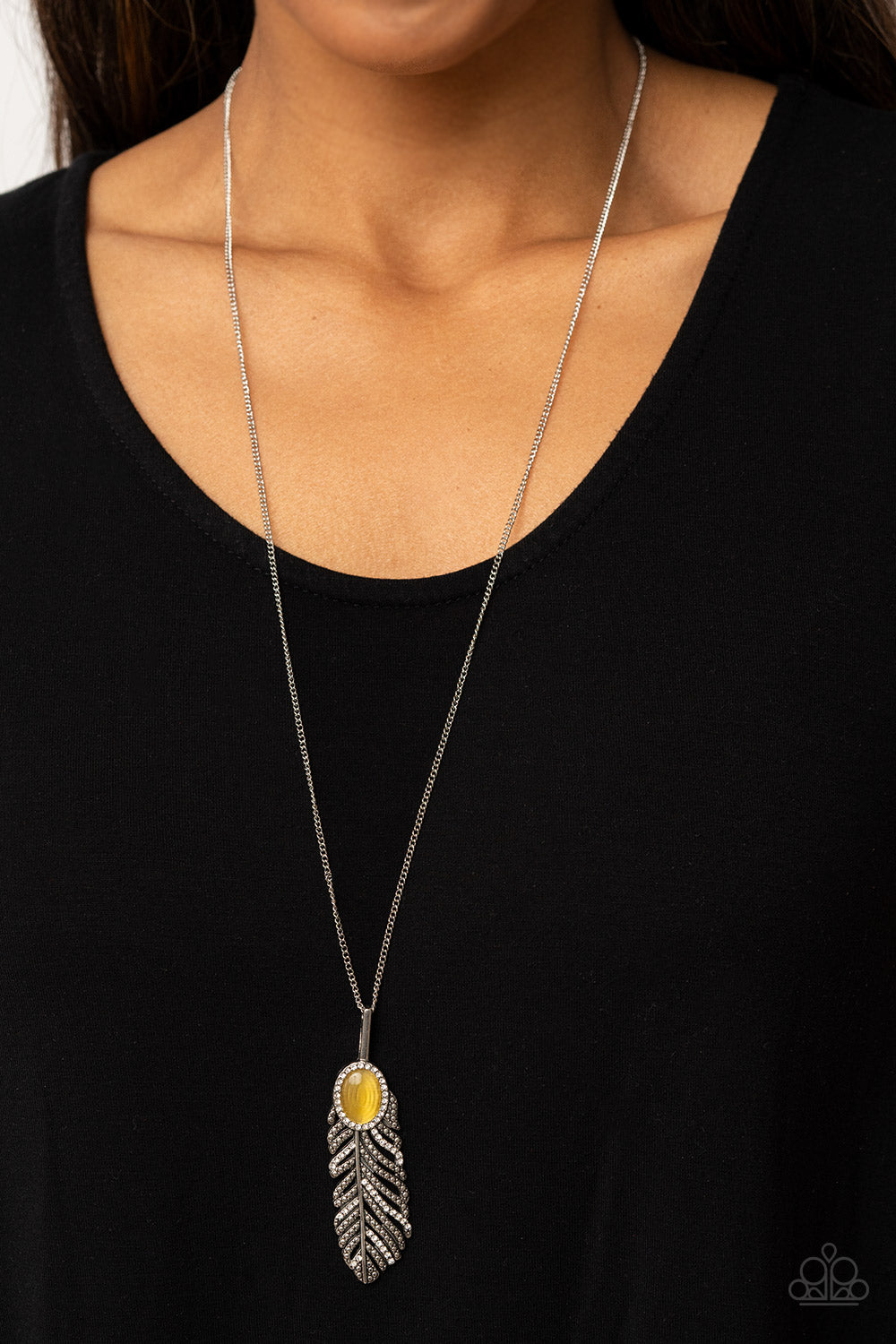 Pure QUILL-Power - Yellow Feather Necklace - NEW RELEASE