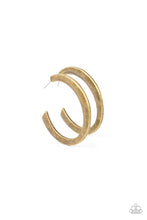 Load image into Gallery viewer, Learning Curve - Brass Hoop Earring - NEW RELEASE
