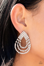 Load image into Gallery viewer, Take a POWER Stance - White Earring - NEW RELEASE
