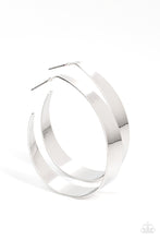 Load image into Gallery viewer, Flat Out Fashionable - Silver Hoop Earrings - Convention 2023 - NEW RELEASE
