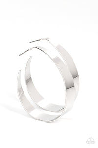 Flat Out Fashionable - Silver Hoop Earrings - Convention 2023 - NEW RELEASE