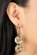 Load image into Gallery viewer, Sending Shock Waves - Brass Earrings - NEW RELEASE
