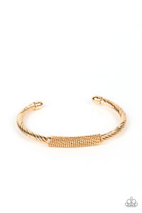 CABLE-Minded - Gold Convention Bracelet - NEW RELEASE