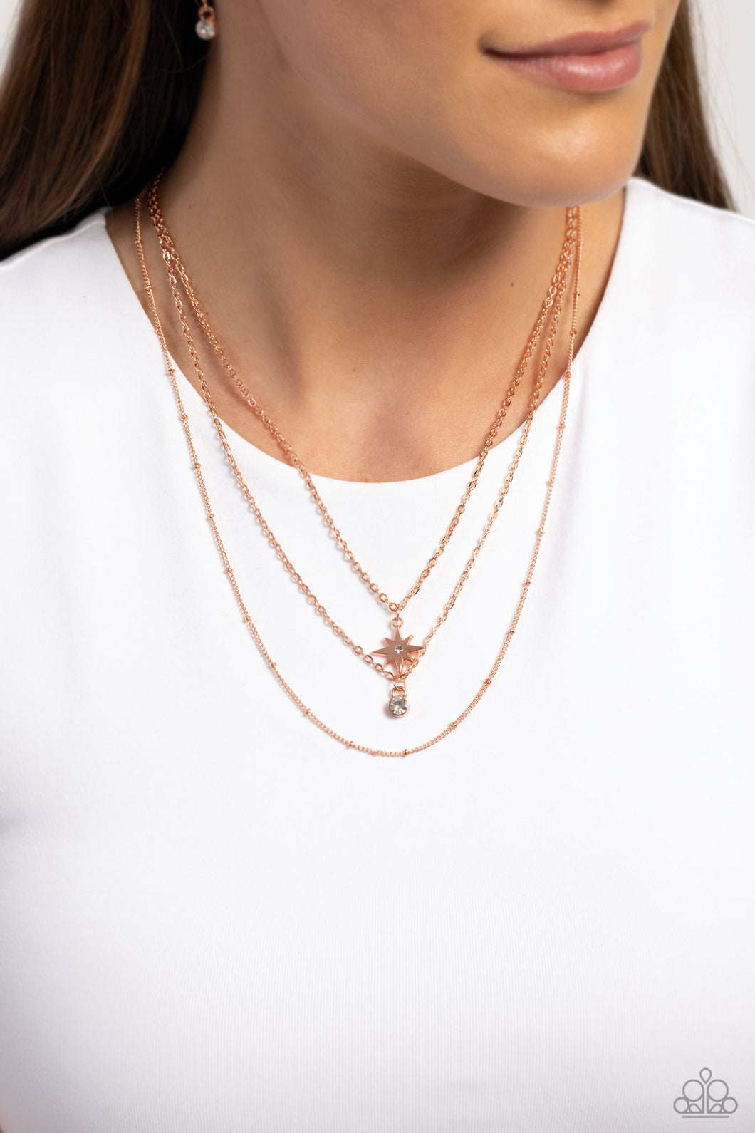 Trendy Twinkle - Copper Necklace - NEW RELEASE