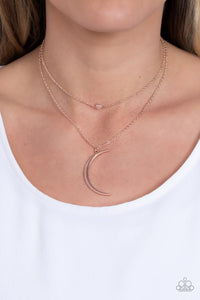 Modern Moonbeam - Rose Gold Moon Necklace - Convention 2023 - NEW RELEASE