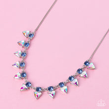 Load image into Gallery viewer, Razor-Sharp Refinement - Blue Iridescent Necklace - NEW RELEASE

