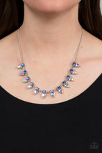 Load image into Gallery viewer, Razor-Sharp Refinement - Blue Iridescent Necklace - NEW RELEASE
