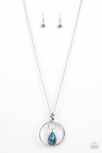 Load image into Gallery viewer, Swinging Shimmer - Blue Necklace - NEW RELEASE
