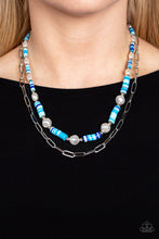 Load image into Gallery viewer, Tidal Trendsetter - Blue Convention Necklace - NEW RELEASE
