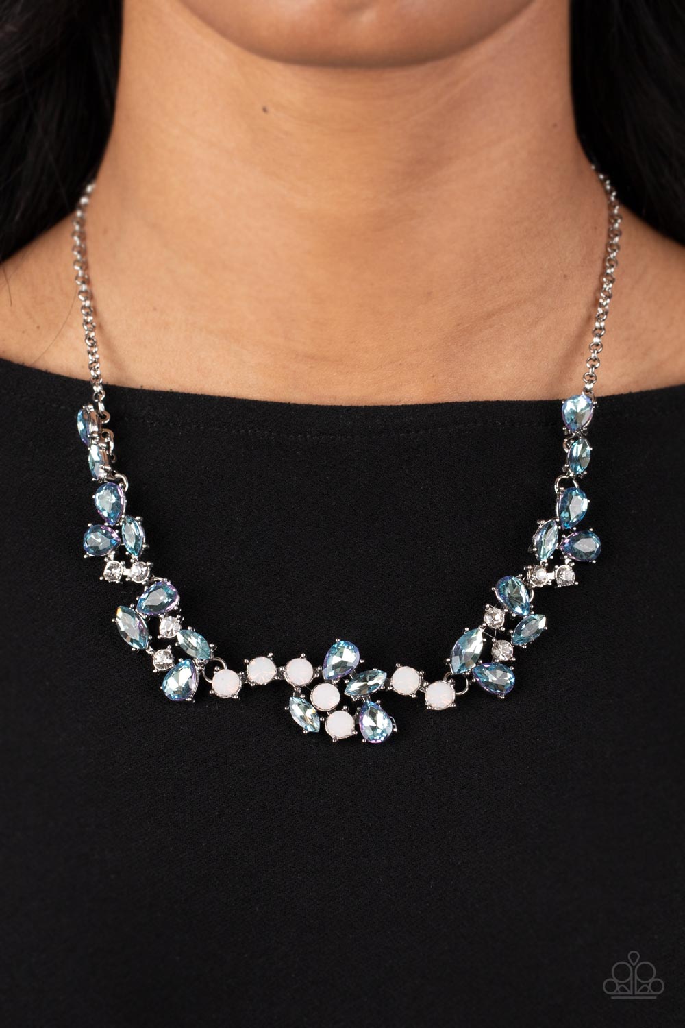 Welcome to the Ice Age - Blue Iridescent Necklace - NEW RELEASE
