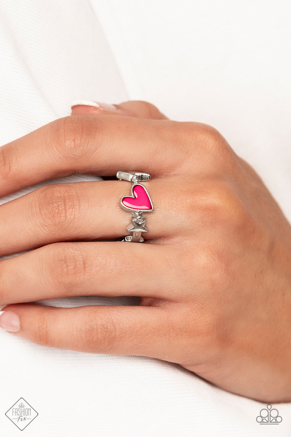Contemporary Charm - Pink Fashion Fix Heart Ring - NEW RELEASE