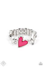 Load image into Gallery viewer, Contemporary Charm - Pink Fashion Fix Heart Ring - NEW RELEASE
