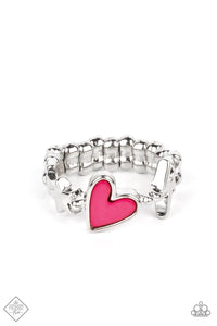 Contemporary Charm - Pink Fashion Fix Heart Ring - NEW RELEASE