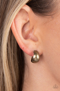 Burnished Beauty - Brass Hoop Earring - NEW RELEASE