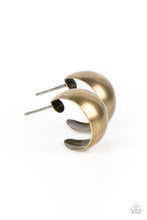 Load image into Gallery viewer, Burnished Beauty - Brass Hoop Earring - NEW RELEASE
