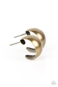 Burnished Beauty - Brass Hoop Earring - NEW RELEASE