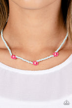 Load image into Gallery viewer, Bewitching Beading - Pink Floral Seed Bead Necklace - NEW RELEASE
