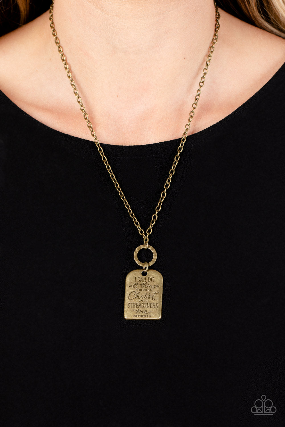 Persevering Philippians - Brass Necklace - NEW RELEASE