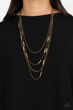 Load image into Gallery viewer, Metallic Monarch - Brass Necklace - NEW RELEASE
