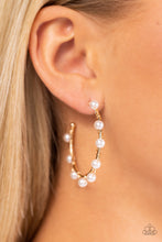 Load image into Gallery viewer, Night at the Gala - Gold Convention Hoop Earring - NEW RELEASE
