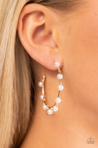 Night at the Gala - Gold Convention Hoop Earring - NEW RELEASE
