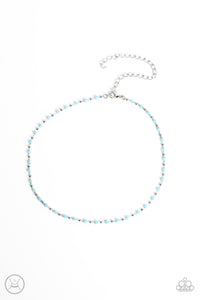 Neon Lights - Blue Choker Necklace - NEW RELEASE