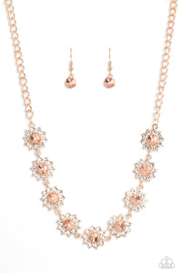 Blooming Brilliance - Rose Gold Flower Necklace - NEW RELEASE