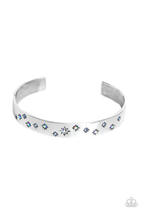 Starburst Shimmer - Blue Iridescent Cuff Bracelet - NEW RELEASE