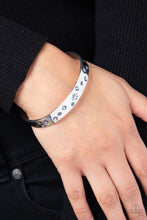 Load image into Gallery viewer, Starburst Shimmer - Blue Iridescent Cuff Bracelet - NEW RELEASE
