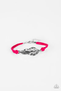 Faster Than Flight - Pink Feather Bracelet - NEW RELEASE